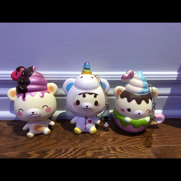 three creamiicandy yummiibear squishies - Picture 1 of 9